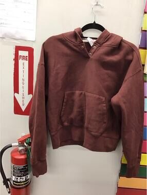Champion women’s crop hoodie sweatshirt small campus maroon new target